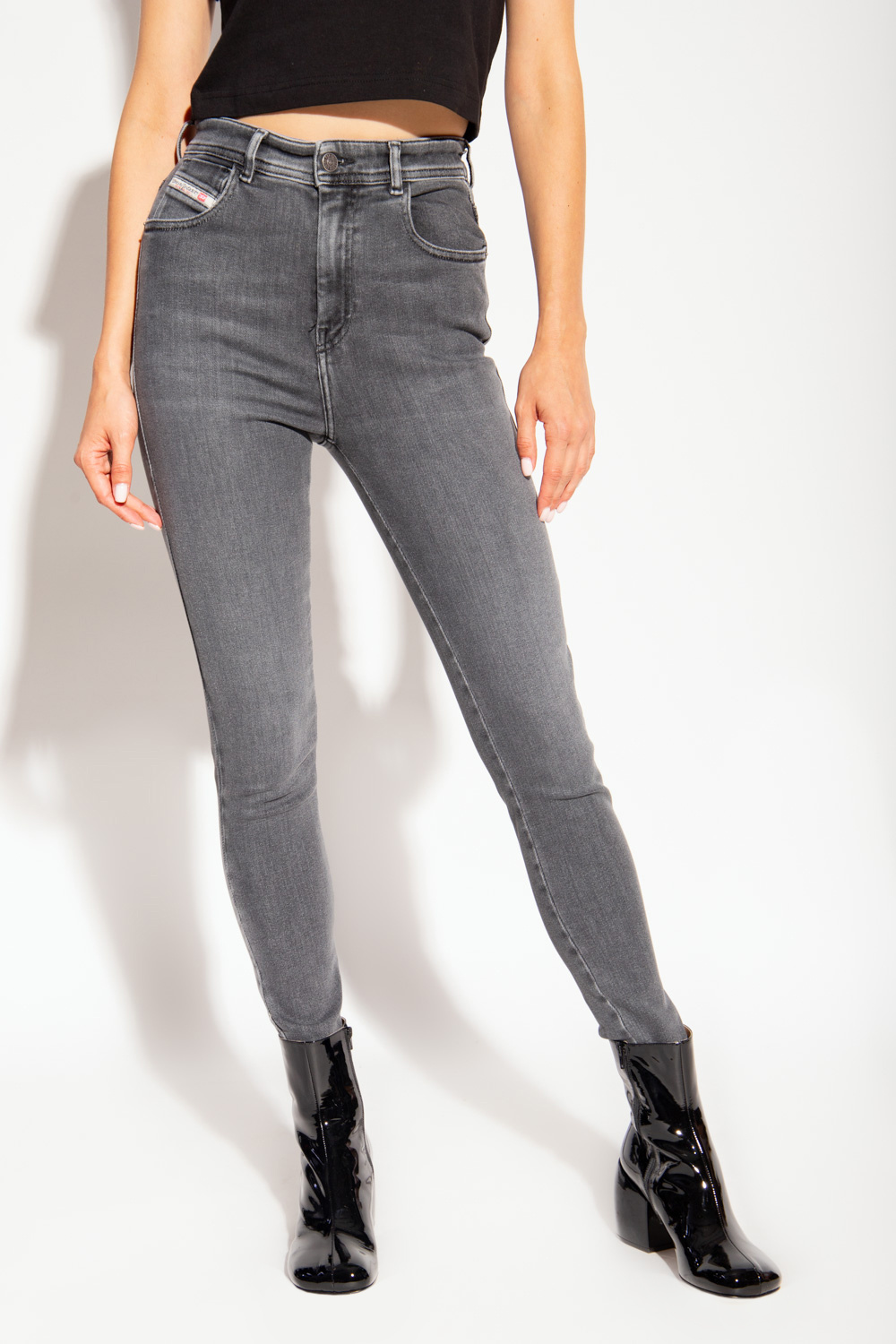 Diesel super slim skinny high clearance waist